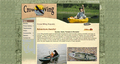 Desktop Screenshot of crowwingkayaks.com